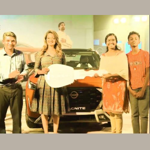 Padma Shri Peruvanam Kuttan Marar at Pinnacle Nissan, Thrissur for Nissan Magnite Geza Special Music Edition Grand Launch
